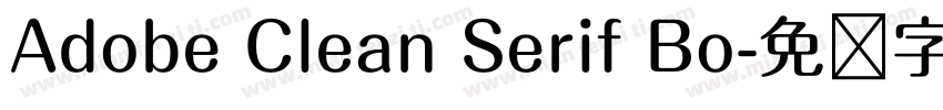Adobe Clean Serif Bo字体转换